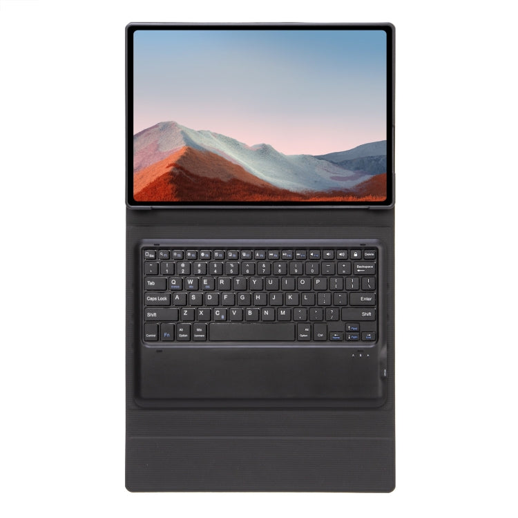 For Microsoft Surface Pro 9 SF129 Tree Texture Bluetooth Keyboard Leather Tablet Case(Black)