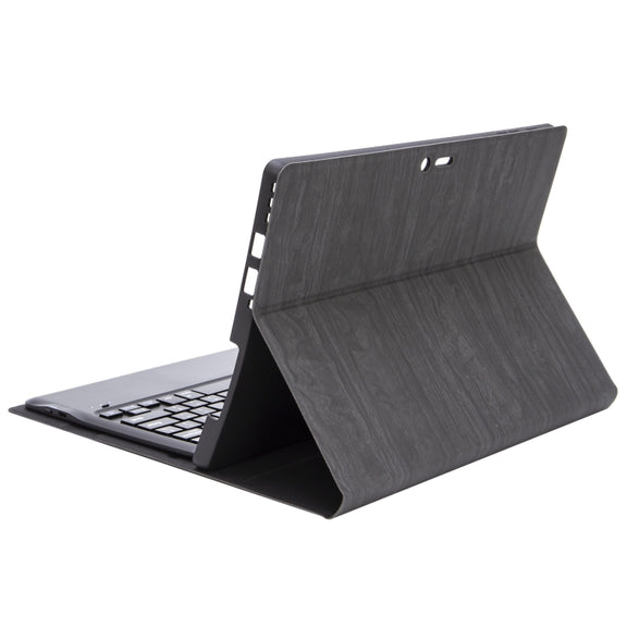 For Microsoft Surface Pro 9 SF129 Tree Texture Bluetooth Keyboard Leather Tablet Case(Black)