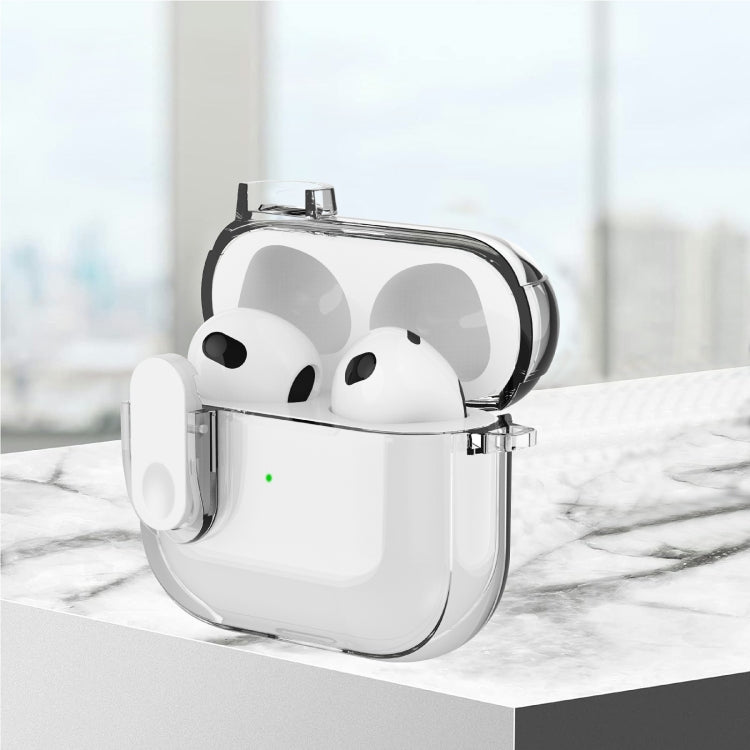 For AirPods Pro Ice Crystals Shockproof Earphone Protective Case(Grey)
