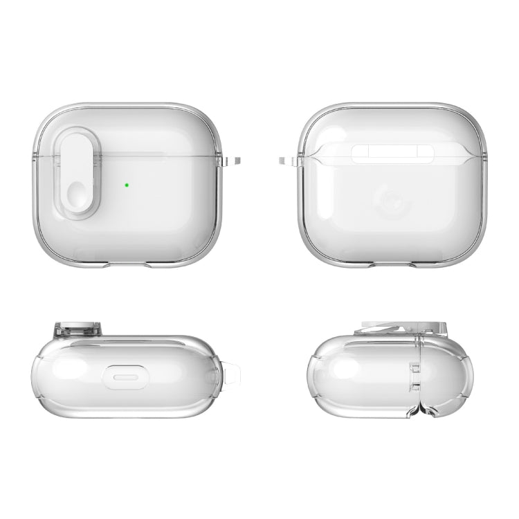 For AirPods Pro Ice Crystals Shockproof Earphone Protective Case(Blue)