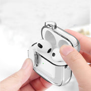 For AirPods Pro Ice Crystals Shockproof Earphone Protective Case(Blue)
