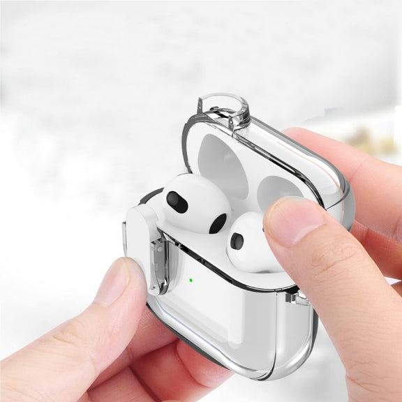 For AirPods Pro Ice Crystals Shockproof Earphone Protective Case(Blue)