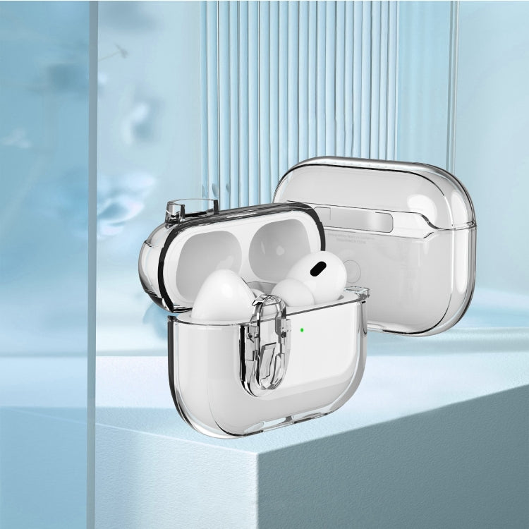 For AirPods Pro 2 Ice Crystals Shockproof Earphone Protective Case(Blue)