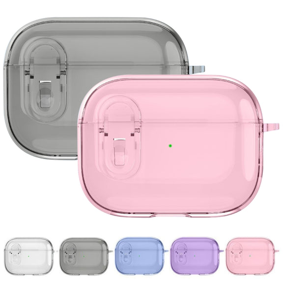 For AirPods Pro Ice Crystals Shockproof Earphone Protective Case(Pink)