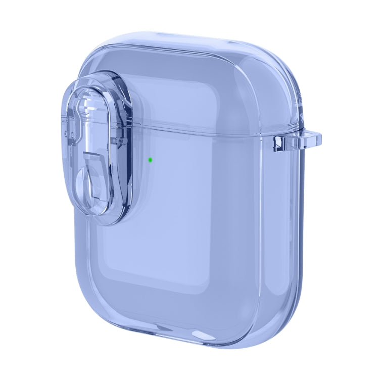 For AirPods 1 / 2 Ice Crystals Shockproof Earphone Protective Case(Blue)