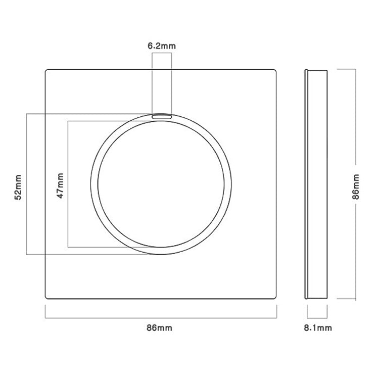86mm Gray Aluminum Wire Drawing LED Switch Panel, Style:TV Socket