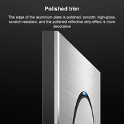 86mm Gray Aluminum Wire Drawing LED Switch Panel, Style:Five-hole USB Socket