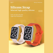 For Xiaomi Smart Band 9 Pro / 8 Pro Mijobs Silicone Breathable Watch Band(Wine Red+Silver)
