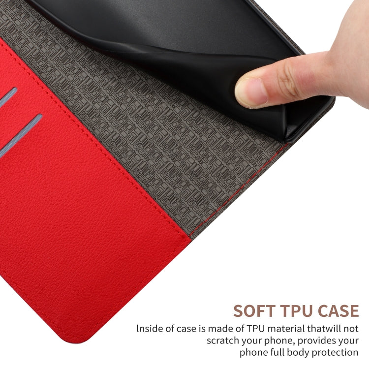 For iPhone 16e Rhombic Grid Texture Leather Phone Case(Red)