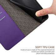 For iPhone 16 Pro Max Rhombic Grid Texture Leather Phone Case(Purple)