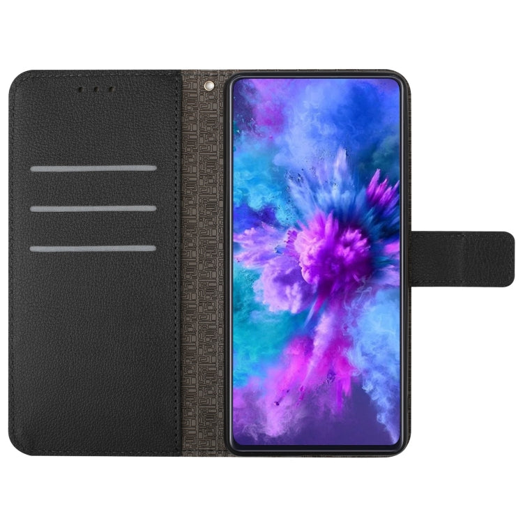 For iPhone 16 Plus Rhombic Grid Texture Leather Phone Case(Black)