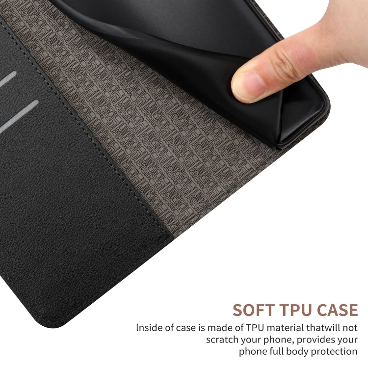 For iPhone 16 Plus Rhombic Grid Texture Leather Phone Case(Black)