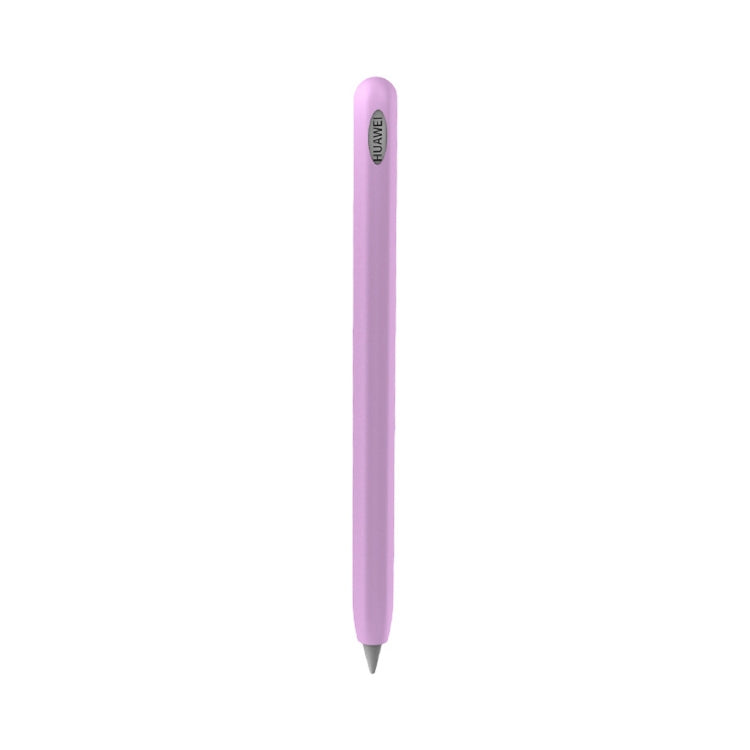 For Huawei M-pencil Stylus Touch Pen Integrated Non-slip Silicone Protective Cover(Light Purple)
