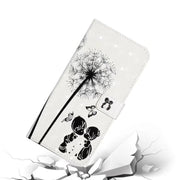 For Honor 90 Lite Oil Embossed 3D Drawing Leather Phone Case(Couple Dandelion)