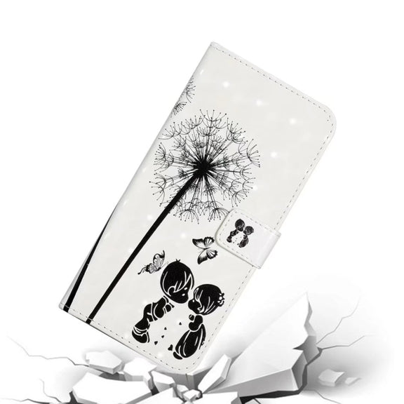 For Honor 90 Lite Oil Embossed 3D Drawing Leather Phone Case(Couple Dandelion)