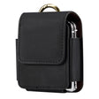 Skin Feel Leather Texture Waist Hanging Phone Case(Black) - Universal Leather Case by PMC TechLife | Online Shopping South Africa | PMC TechLife | Buy Now Pay Later Mobicred