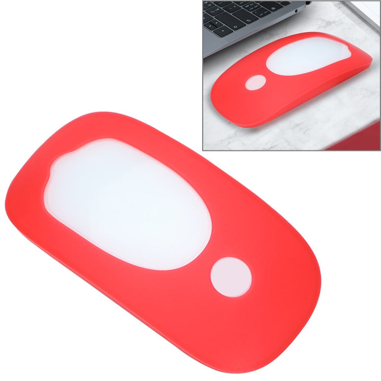 For Apple Magic Mouse 1 / 2 Mouse Silicone Protective Case(Red)