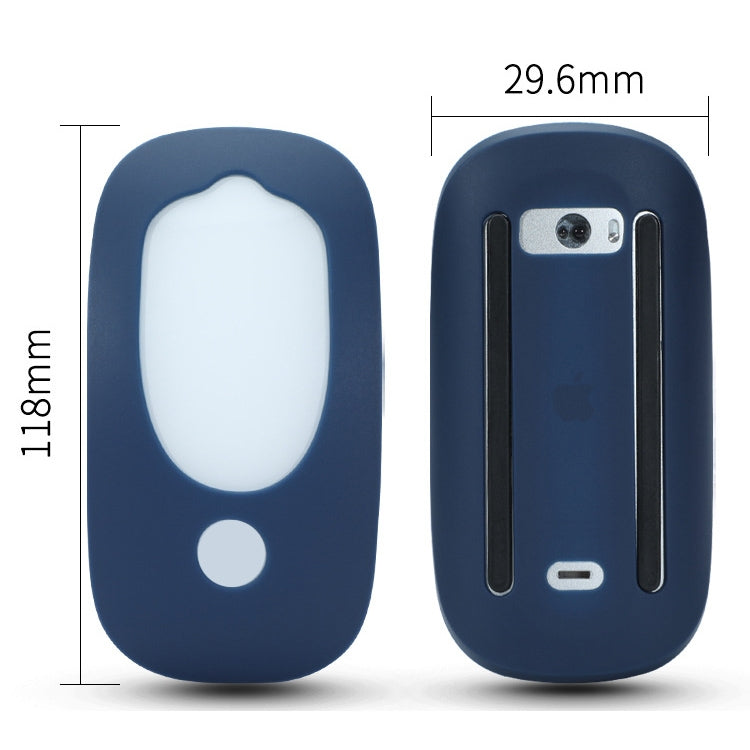 For Apple Magic Mouse 1 / 2 Mouse Silicone Protective Case(Red)