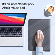 For 15.4/15.6/16.1 inch Envelope Holder Laptop Sleeve Bag with Accessories Bag(Black)