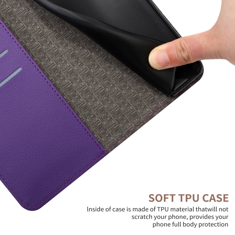 For Google Pixel 9 Pro Rhombic Grid Texture Leather Phone Case(Purple)