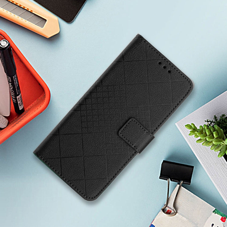 For Google Pixel 9 Pro Rhombic Grid Texture Leather Phone Case(Black)
