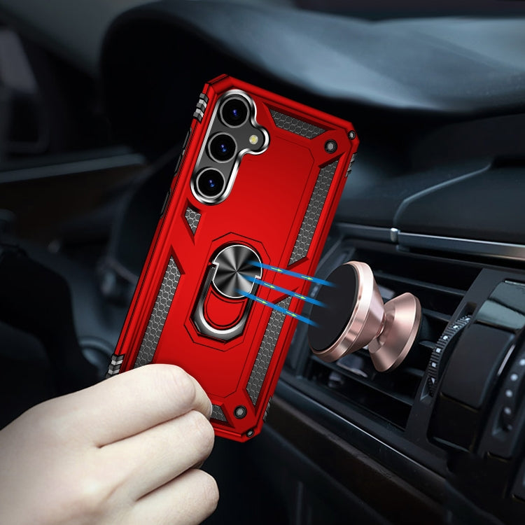 For Samsung Galaxy S24 5G Shockproof TPU + PC Phone Case(Red)