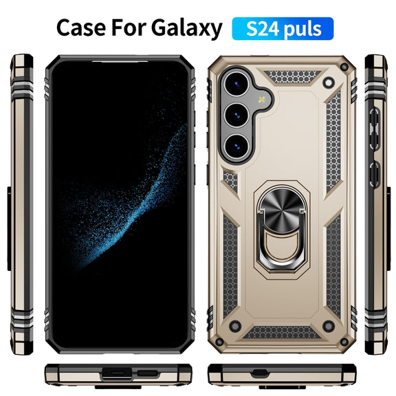 For Samsung Galaxy S24 5G Shockproof TPU + PC Phone Case(Gold)