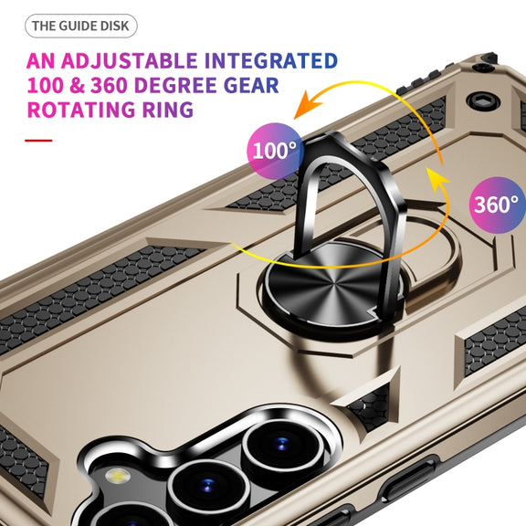 For Samsung Galaxy S24 5G Shockproof TPU + PC Phone Case(Gold)