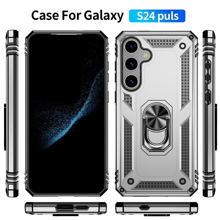 For Samsung Galaxy S24 5G Shockproof TPU + PC Phone Case(Silver)