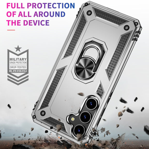 For Samsung Galaxy S24 5G Shockproof TPU + PC Phone Case(Silver)