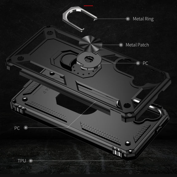 For Samsung Galaxy S24+ 5G Shockproof TPU + PC Phone Case(Black)
