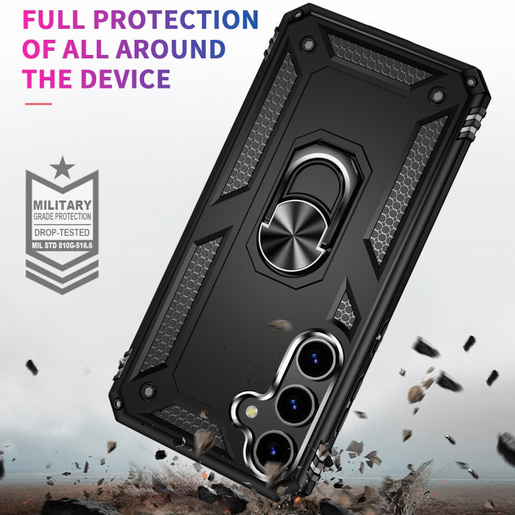 For Samsung Galaxy S24+ 5G Shockproof TPU + PC Phone Case(Black)