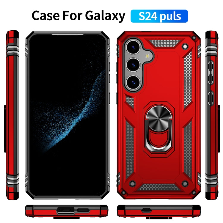 For Samsung Galaxy S24+ 5G Shockproof TPU + PC Phone Case(Red)