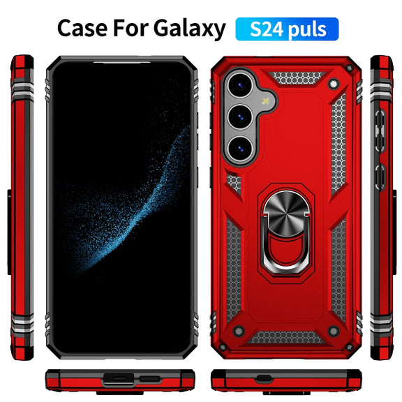 For Samsung Galaxy S24+ 5G Shockproof TPU + PC Phone Case(Red)