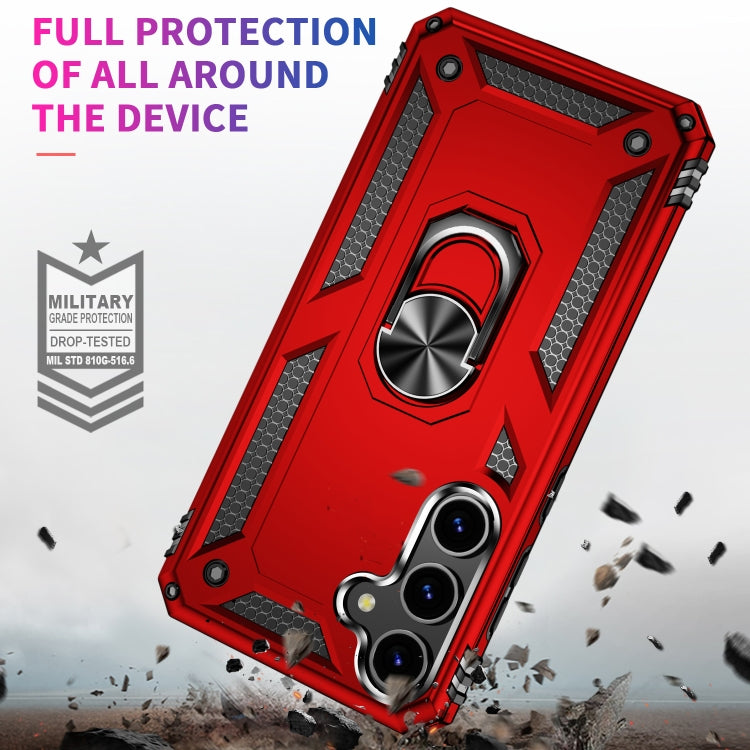 For Samsung Galaxy S24+ 5G Shockproof TPU + PC Phone Case(Red)