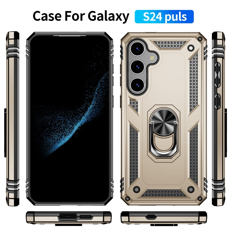 For Samsung Galaxy S24+ 5G Shockproof TPU + PC Phone Case(Gold)