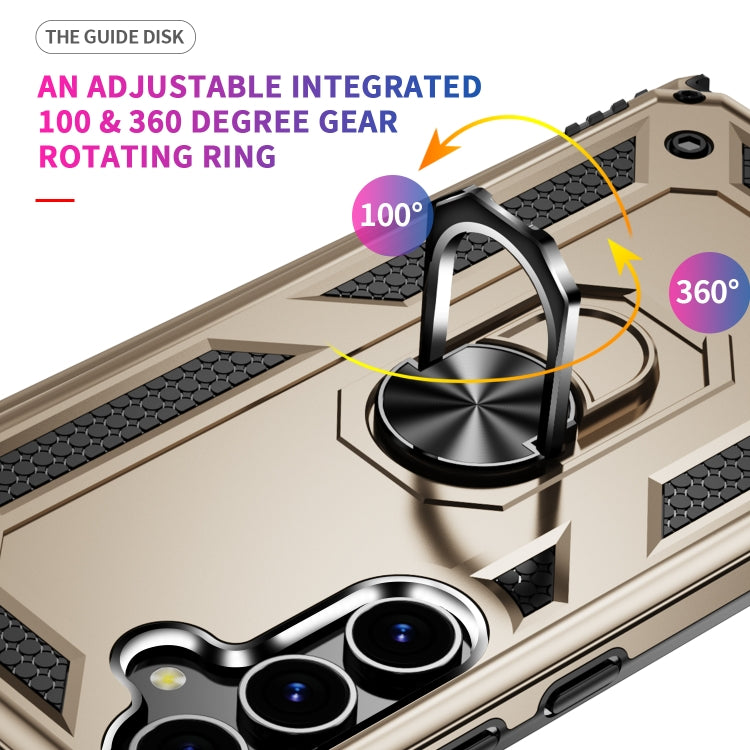 For Samsung Galaxy S24+ 5G Shockproof TPU + PC Phone Case(Gold)