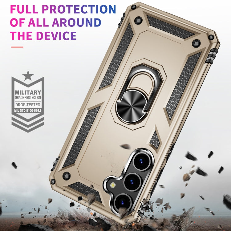For Samsung Galaxy S24+ 5G Shockproof TPU + PC Phone Case(Gold)