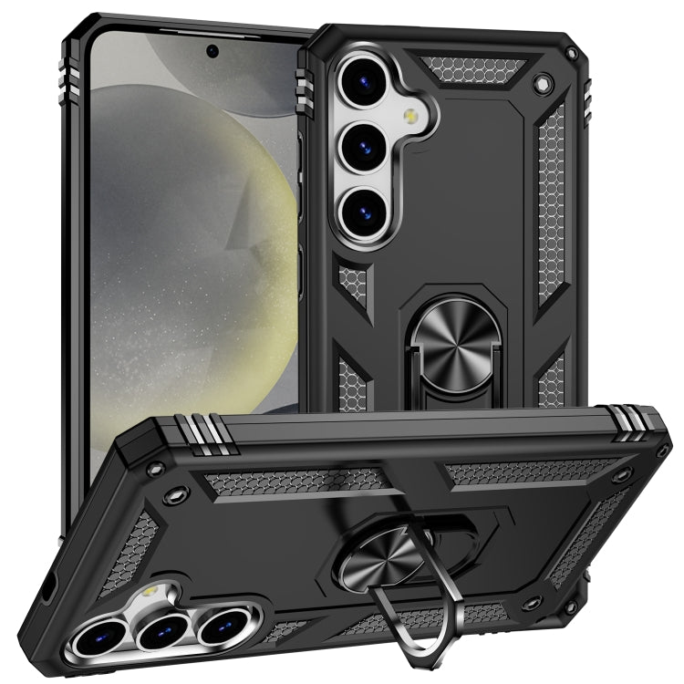 For Samsung Galaxy S25 5G Shockproof TPU + PC Phone Case(Black)