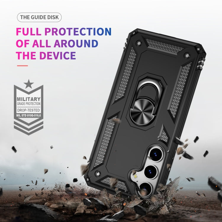 For Samsung Galaxy S25 5G Shockproof TPU + PC Phone Case(Black)
