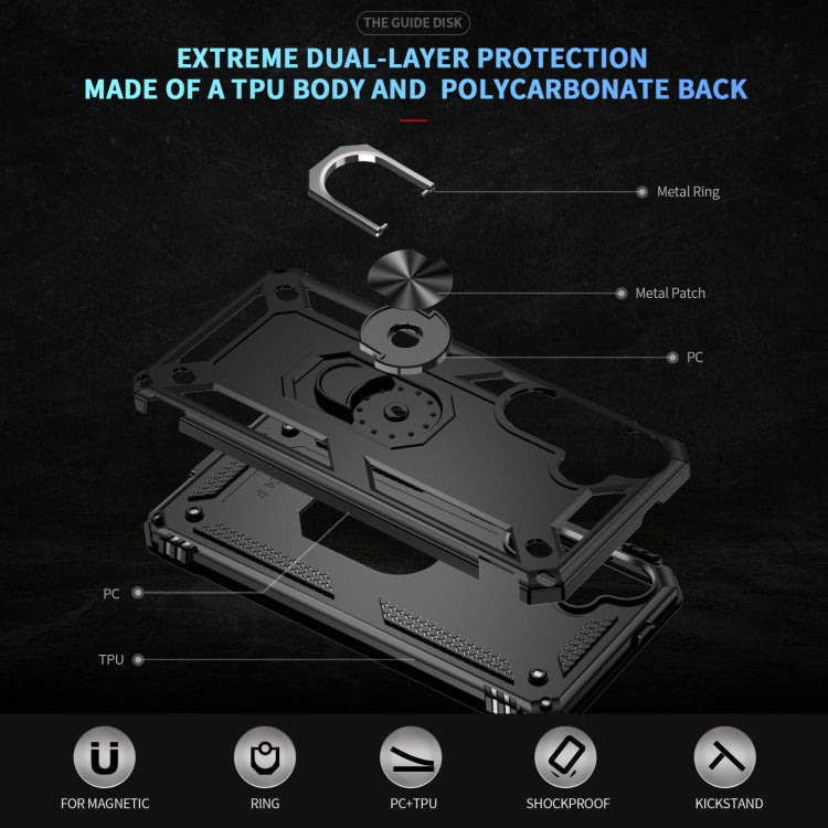 For Samsung Galaxy S25 5G Shockproof TPU + PC Phone Case(Black)