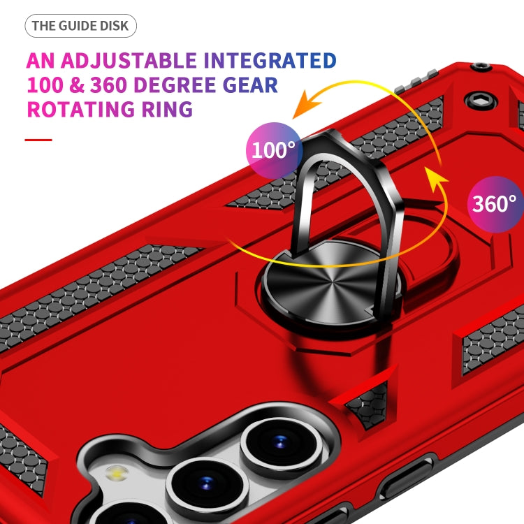 For Samsung Galaxy S25 5G Shockproof TPU + PC Phone Case(Red)