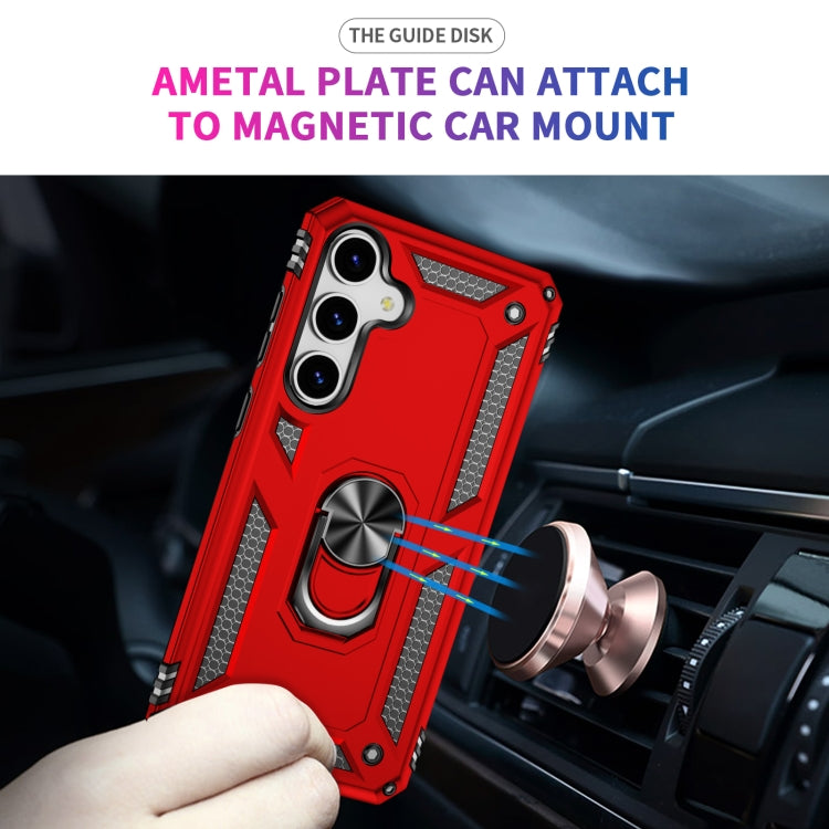 For Samsung Galaxy S25 5G Shockproof TPU + PC Phone Case(Red)