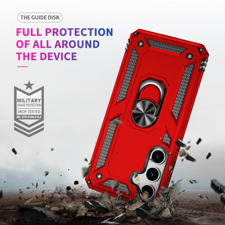 For Samsung Galaxy S25 5G Shockproof TPU + PC Phone Case(Red)