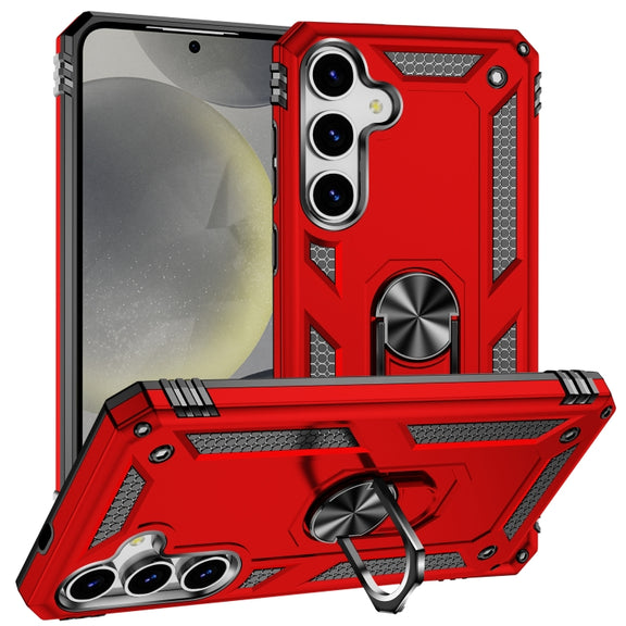For Samsung Galaxy S25 5G Shockproof TPU + PC Phone Case(Red)