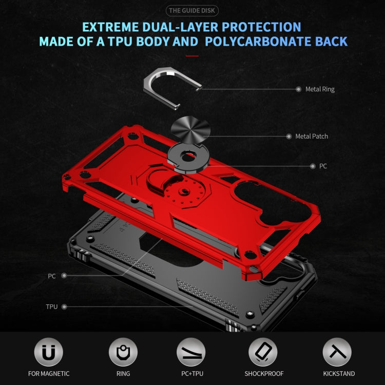 For Samsung Galaxy S25 5G Shockproof TPU + PC Phone Case(Red)