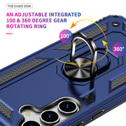 For Samsung Galaxy S25 5G Shockproof TPU + PC Phone Case(Blue)