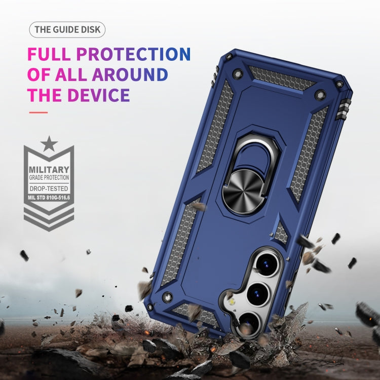 For Samsung Galaxy S25 5G Shockproof TPU + PC Phone Case(Blue)
