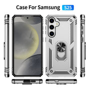 For Samsung Galaxy S25 5G Shockproof TPU + PC Phone Case(Silver)