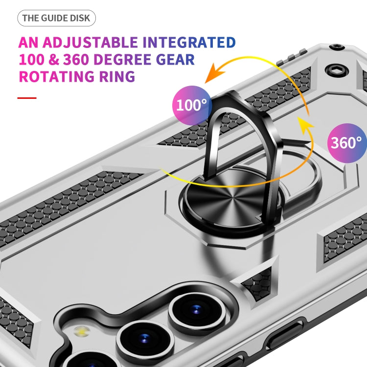For Samsung Galaxy S25+ 5G Shockproof TPU + PC Phone Case(Silver)